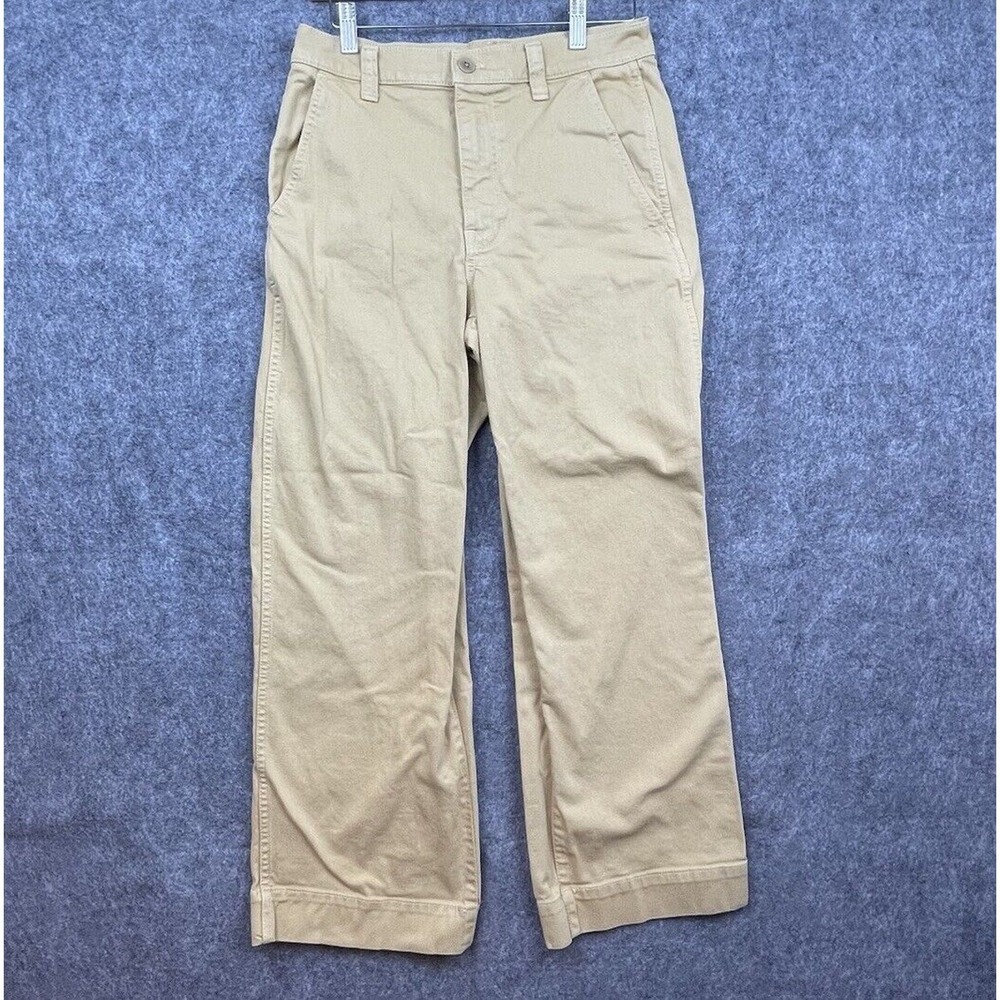 Madewell Pants Womens 27 Khaki‎ Wide Leg Chino Straight Casual